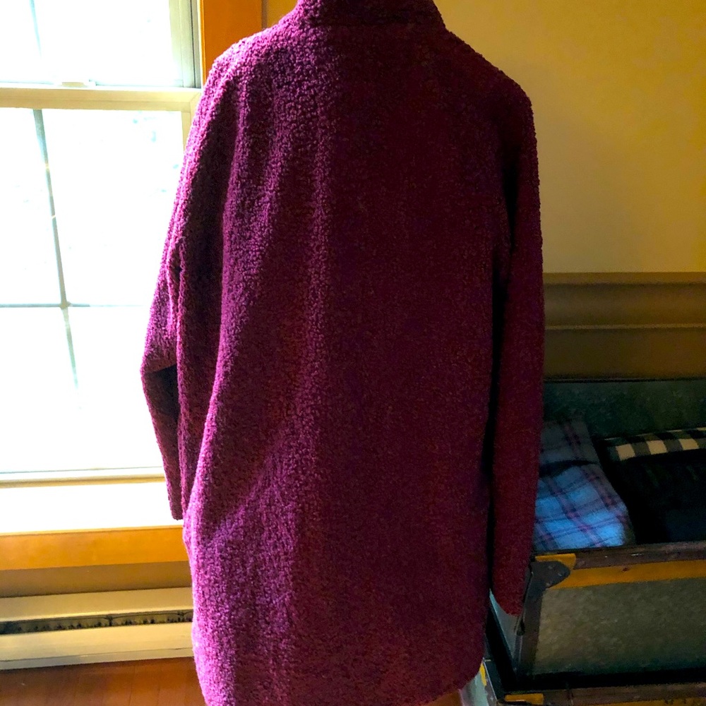 Fantastic teddy bear fabric coat.
